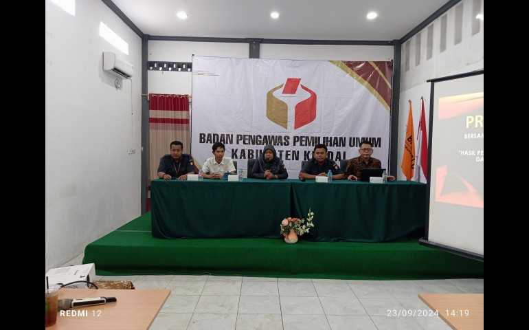 Bawaslu Kendal Nyatakan Tidak Ada Temuan dalam Proses Tahapahan Pencalonan Bupati dan Wakil Bupati