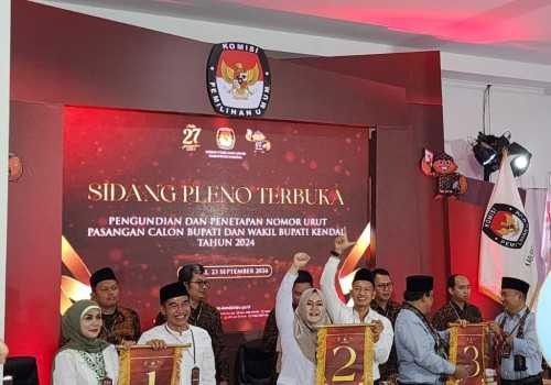 KPU Kendal Tetapkan Nomor Urut Cabup-Cawabup Kendal