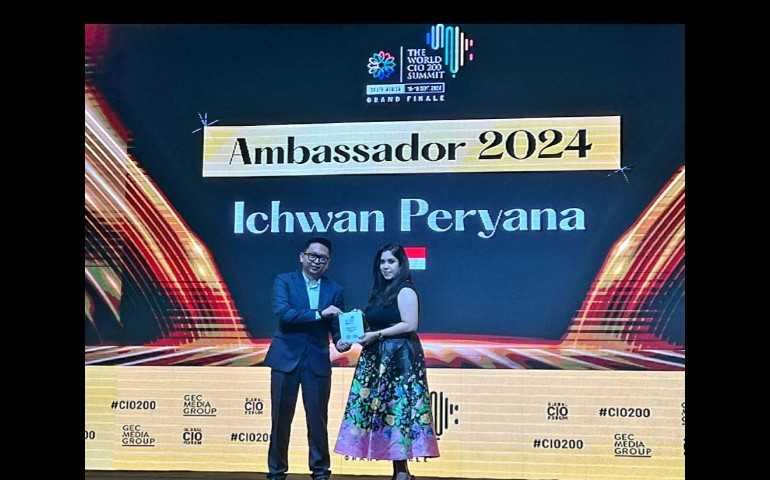 Ichwan Peryana Dinobatkan sebagai Ambassador World CIO 200 di Johannesburg, Afrika Selatan