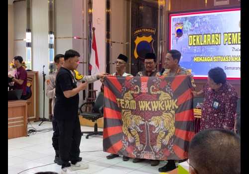 Puluhan Remaja Gangster di Semarang Deklarasikan Pembubaran Diri