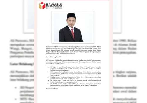 Komisioner Bawaslu Jepara Viral Diduga Tidak Netral Dukung Calon Bupati Jepara Gus Nung