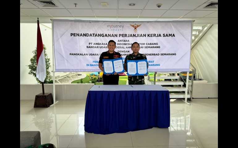 Bandara Jenderal Ahmad Yani Semarang dan Puspenerbad Ahmad Yani Jalin Kolaborasi untuk Respons Terbaik di Situasi Darurat