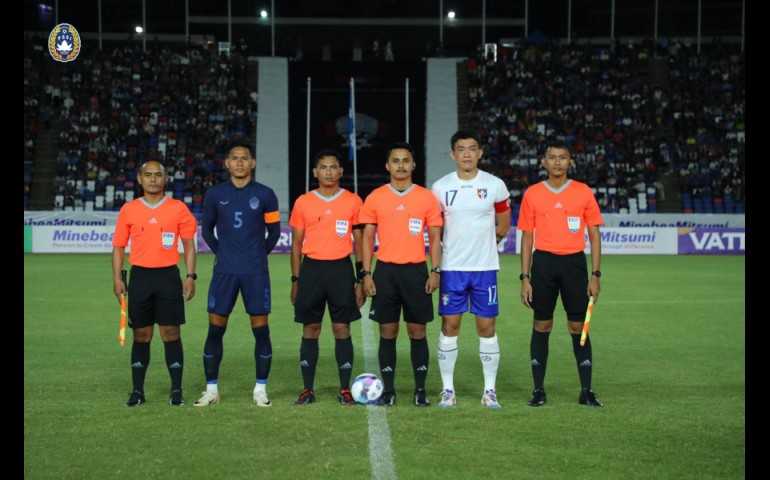 Tiga Wasit Indonesia Pimpin Pertandingan Persahabatan Internasional Kamboja vs Chinese Taipei