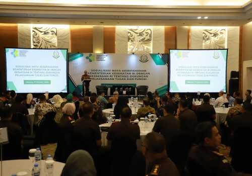 Dorong Kontribusi Bagi Kemajuan Kesehatan, JAM-Intelijen Sosialisasikan Nota Kesepahaman Jaksa Agung dengan Menteri Kesehatan