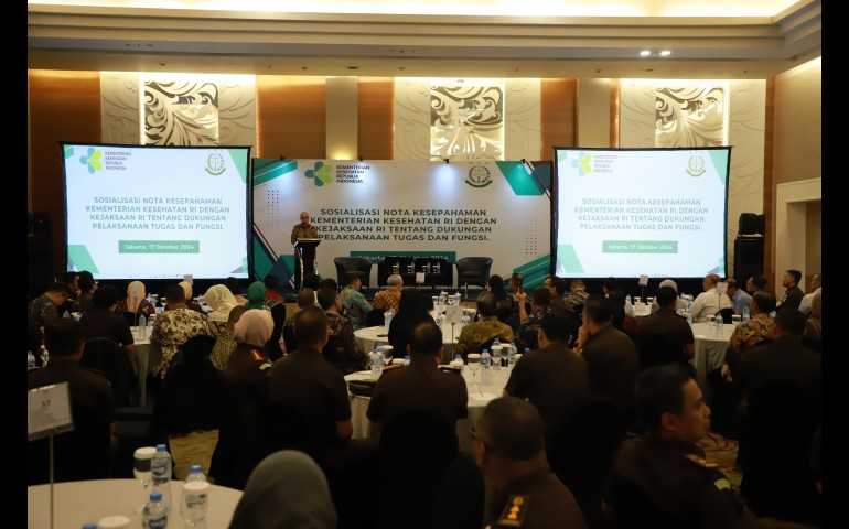 Dorong Kontribusi Bagi Kemajuan Kesehatan, JAM-Intelijen Sosialisasikan Nota Kesepahaman Jaksa Agung dengan Menteri Kesehatan