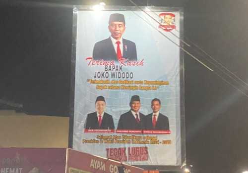 Baliho Ucapan Terima Kasih Hiasi Pantura dengan Pesan Apresiasi untuk Jokowi