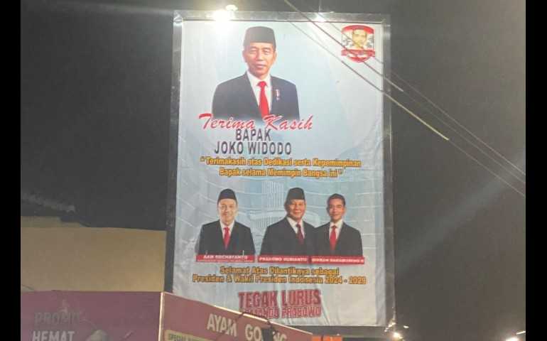 Baliho Ucapan Terima Kasih Hiasi Pantura dengan Pesan Apresiasi untuk Jokowi