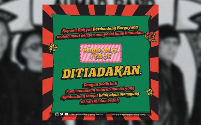 Polisi Hentikan Festival Musik "Berdendang Bergoyang" Hari ke-3