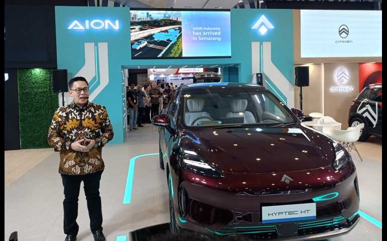 AION Hadir di GIIAS Semarang 2024, Pamerkan Dua Mobil Listrik Unggulan Y Plus dan Hyptec HT