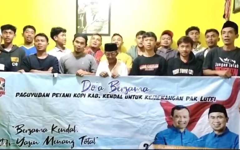 Komitmen Ahmad Luthfi Tingkatkan Kesejahteraan Petani, Paguyuban Relawan Alas Roban bersama Petani Kopi Kendal Beri Dukungan Penuh
