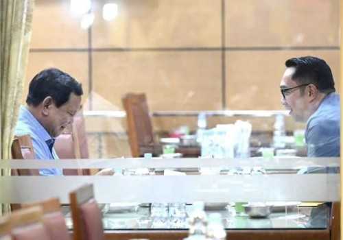 Makan Malam Sederhana, Prabowo Subianto dan Ridwan Kamil Bahas Isu-Issu Penting?
