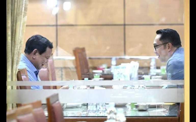 Makan Malam Sederhana, Prabowo Subianto dan Ridwan Kamil Bahas Isu-Issu Penting?