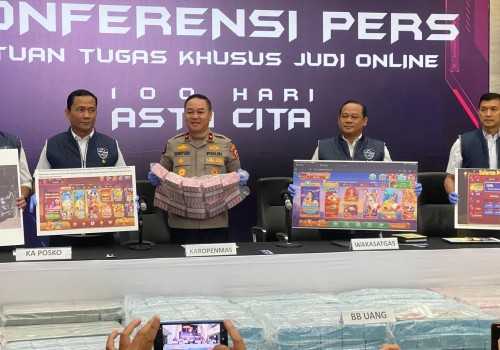 Aset Judi Online Dibekukan, Polri Amankan Rp70 Miliar dan Tiga Tersangka Baru