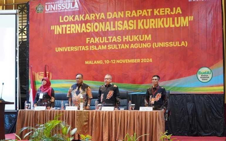 FH Unissula Helat Lokakarya Internasionalisasi Kurikulum