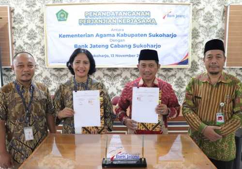 Bank Jateng Cabang Sukoharjo Jalin Kerjasama dengan Kementerian Agama Kabupaten Sukoharjo