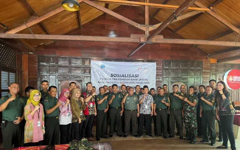 Bank Jateng Sosialisasikan Produk Pra Pensiun kepada Anggota Kodim 0705 Magelang