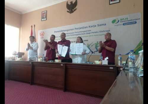 KEREN, KONI Jateng Gandeng BPJS Ketenagakerjaan Jamin Kesehatan Pelaku Olahraga