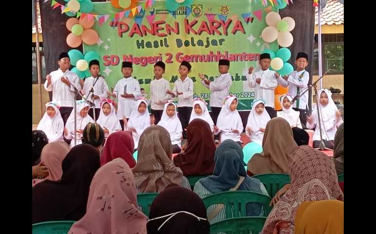 Siswa SDN 2 Gemuhblanten Kendal Tampilkan Bakat Terbaik dalam Panen Karya Semesteran