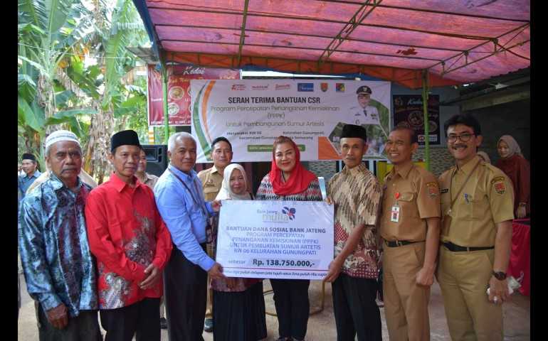Jaga Keberlanjutan Durian Malika, Kota Semarang Sinergi dengan Bank Jateng Bangun Sumur Artetis dan Penangkal Petir