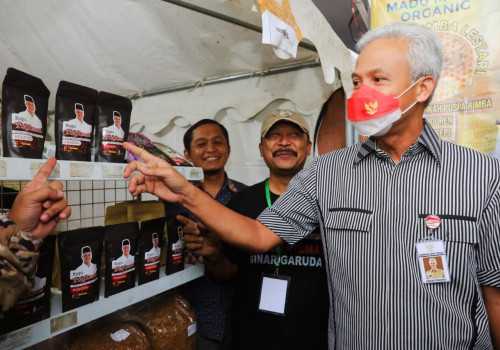 Unik, Produk Kopi Lokal Temanggung Pasang Wajah Ganjar