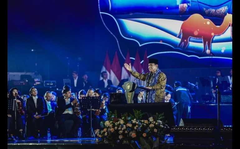 Hadiri Perayaan Natal Nasional, Presiden Prabowo Sampaikan Terima Kasih ke Kapolri&Panglima TNI