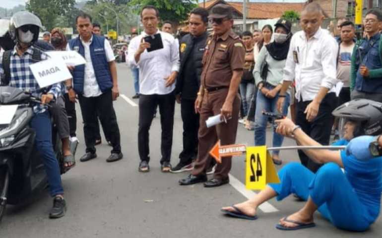 44 Adegan Rekonstruksi Ungkap Detail Penembakan Siswa SMK 4 Semarang oleh Aipda Robig Zaenudin
