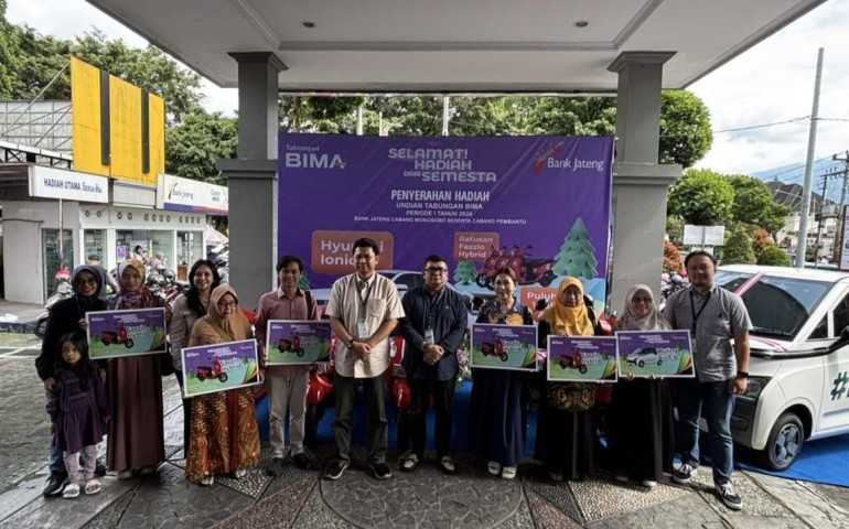 Bank Jateng Wonosobo Serahkan Hadiah dari Semesta Undian Tabungan Bima
