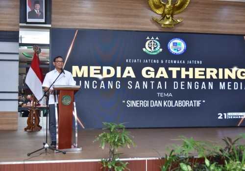 Gelar Media Gathering, Kejati Jateng Tegaskan Jurnalis Menjadi Mata dan Telinga Publik