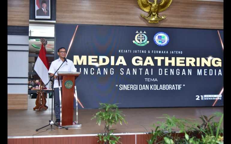 Gelar Media Gathering, Kejati Jateng Tegaskan Jurnalis Menjadi Mata dan Telinga Publik