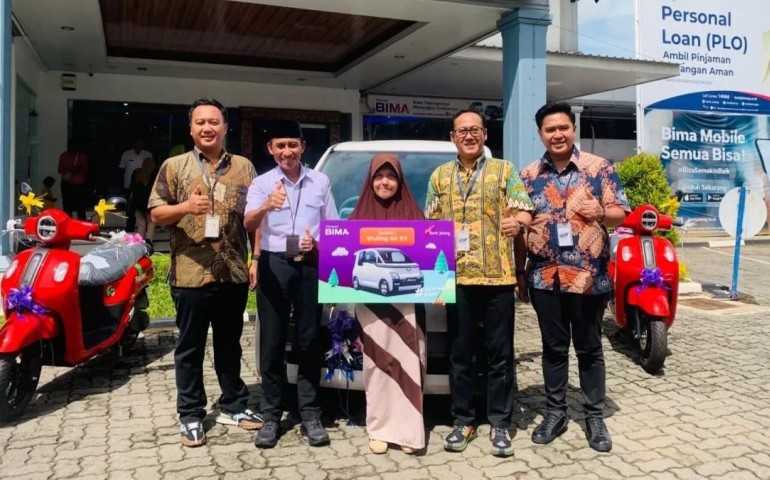 Enam Nasabah Beruntung Raih Hadiah Mobil Listrik dan Motor Hybrid dalam Undian Tabungan Bima Bank Jateng Wilayah Capem dan Cabang Kendal
