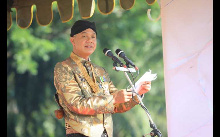 Momen Hari Pahlawan, Ganjar; Banyak Medan Pertempuran yang Harus Dimenangkan