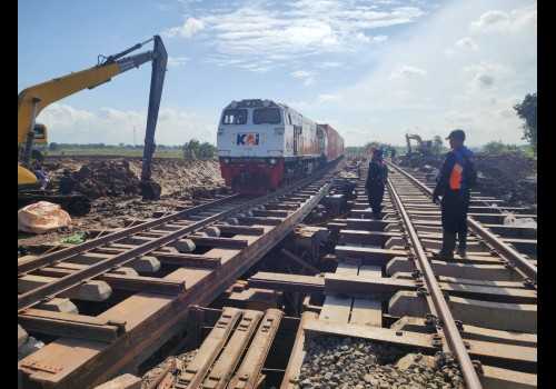 Normalisasi Jalur Rel Grobogan Rampung, Kereta Api Tak Lagi Terhambat