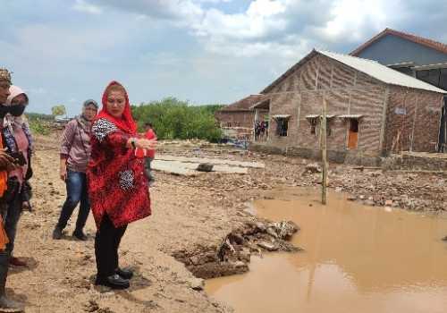Tinjau Lokasi Bencana Banjir,  Plt Wali Kota Semarang Hevearita: Semoga Ini Jangan Terulang Lagi