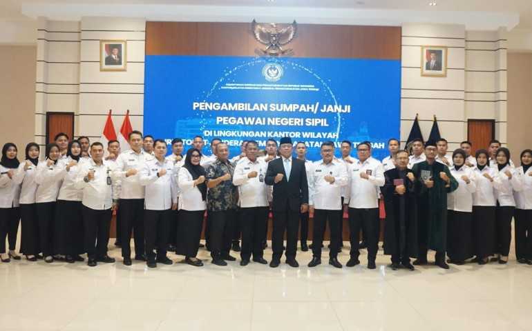 Lantik PNS Poltekip Angkatan 54, Kakanwil Ditjenpas Jateng : Jangan Jadi Pengkhianat Pemasyarakatan