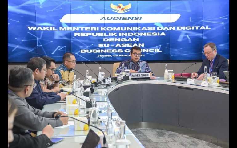 Pemerintah Ajak Perusahaan EU-ASEAN Business Council Hadir di Transformasi Digital Indonesia