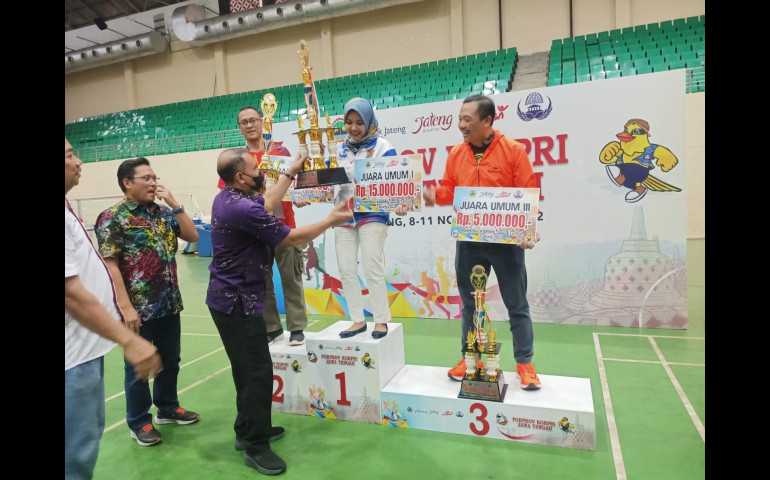 Kota Semarang Sabet Juara Umum Porprov Korpri Jateng 2022