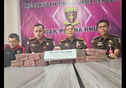 Kejati Jateng Terima Titipan Uang Rp 4,5 Miliar Terkait Kasus Korupsi Plasa Klaten