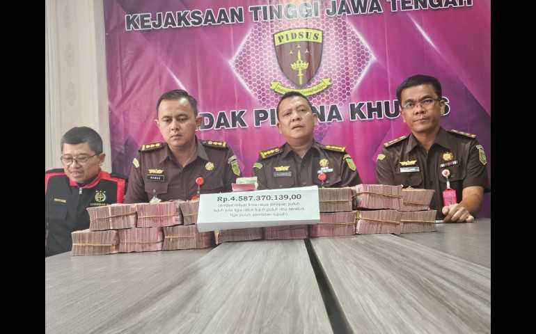 Kejati Jateng Terima Titipan Uang Rp 4,5 Miliar Terkait Kasus Korupsi Plasa Klaten