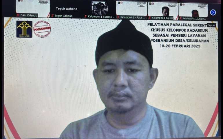 Diklat Paralegal Nasional: Dr. (Hc) Joko Susanto Berkomitmen Wujudkan Keluarga Sadar Hukum