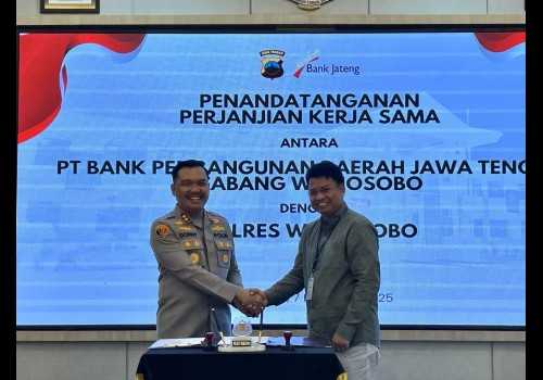 Bank Jateng dan Polres Wonosobo Sepakati Kerja Sama Pembayaran Gaji PNPP