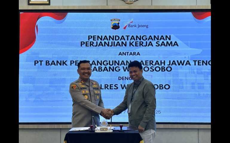 Bank Jateng dan Polres Wonosobo Sepakati Kerja Sama Pembayaran Gaji PNPP