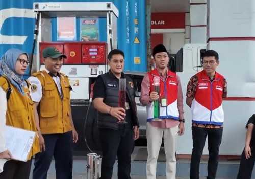 Cegah Kecurangan, Polrestabes Semarang Periksa Akurasi Meteran SPBU