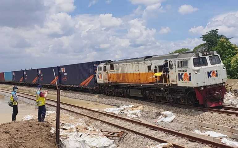 KAI Daop 4 Semarang Rampungkan Jalur Kereta Gubug - Karangjati yang Terdampak Banjir