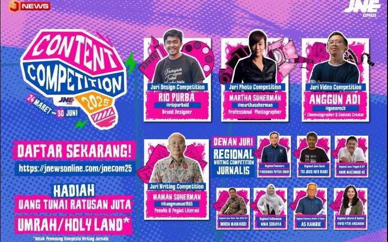 JNE Content Competition 2025, Saatnya Buktikan Bakat dan Menangkan Hadiah Besar!