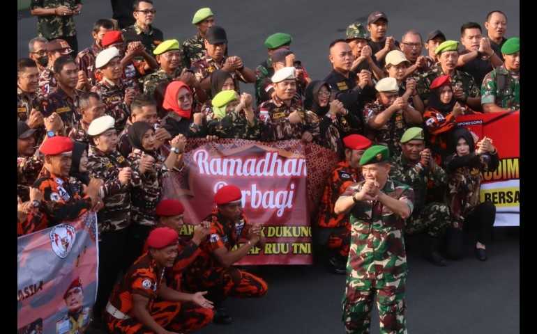 Ormas di Semarang Bersatu, Support Kodim 0733 KS