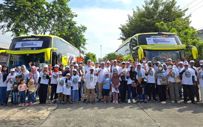 KIW Mengawal Mudik: 100 Pemudik Berangkat dari Semarang dalam Program Gratis TJSL