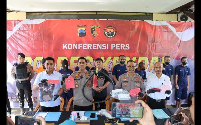 Rampok Kabel Listrik di Kendal: Polisi Tangkap Tujuh Tersangka, Dua Masih Buron