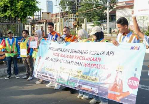 KAI Daop 1 Jakarta Ajak Pengguna Jalan untuk Disiplin Berlalu Lintas