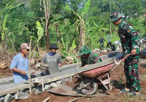Program TMMD untuk Talud Gunungpati, Inisiatif Nyata TNI Lindungi Masyarakat dari Ancaman Longsor
