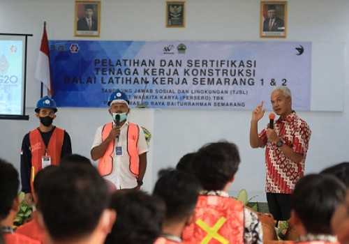 Konstruksi Buruk, Ganjar: Dorong Pelatihan Kepada Tenaga Kerja